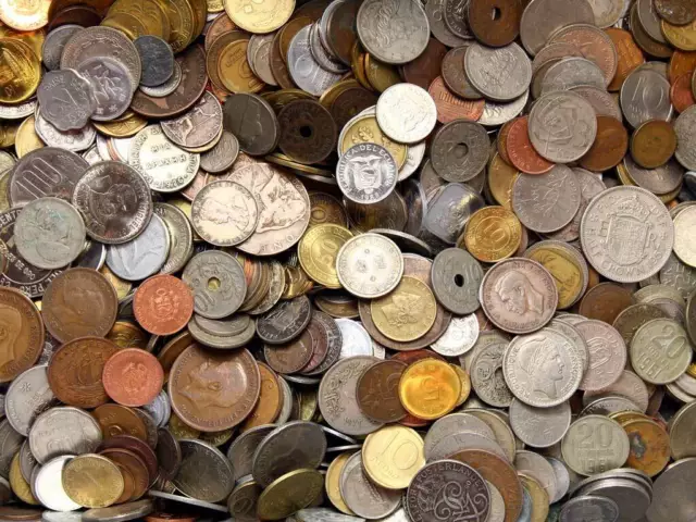 Konvolut Exotische, alte Münzen Europa Welt, beste Mischung 1 KILOGRAMM 1 Kg LOT