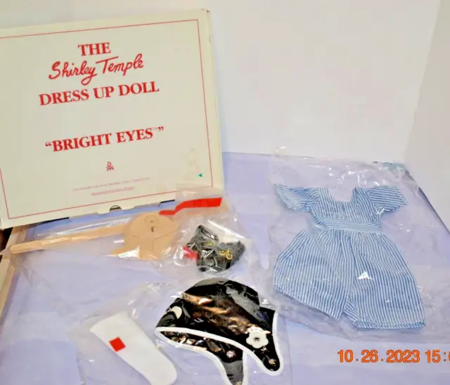 Shirley Temple Dress-Up Doll Danbury Mint outfits Rebel, Bright eyes New in box