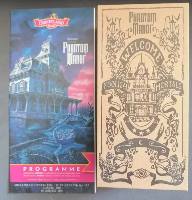 Clé Disney PHANTOM MANOR Arribas en verre limitée + programme réouverture