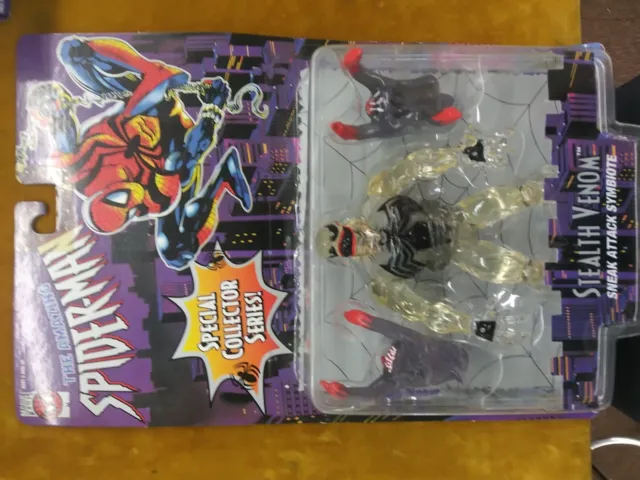 Marvel “The Amazing Spider-Man” Translucent Stealth Venom Action Figure 1996