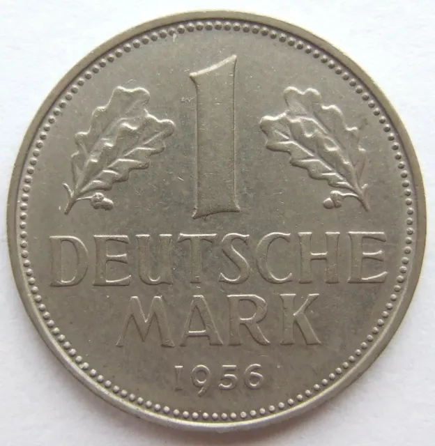 Moneta Rfg 1 Tedesco Marchi 1956 D IN Uncirculated