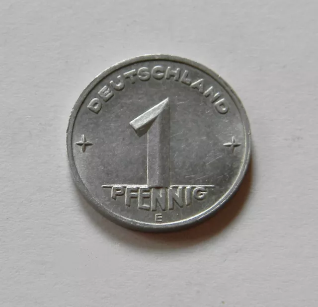 DDR: 1 Pfennig 1950 E, J. 1501, prägefrisch/fast stempelglanz, SELTEN