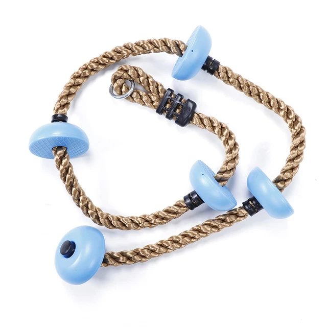 Children Swing Disc Climbing Rope Kids Playground Equipment Toys （Blue） REL