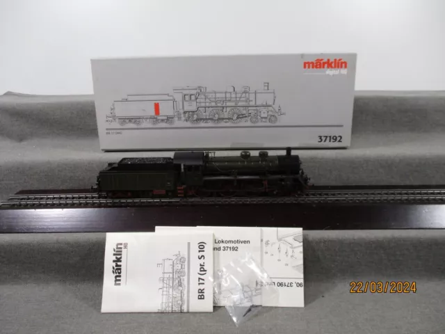 Märklin H0 37192 Schnellzuglok Schlepptenderlok der DRG BR 17 126 Digital in OVP