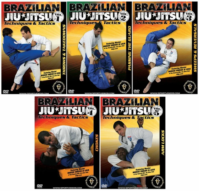 BRAZILIAN JIUJITSU TECHNIQUES and Tactics 5 DVD Set for 25Free