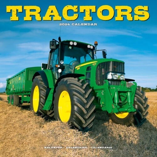 TRACTORS CALENDAR 2024 Farming Farms Calendar Various Tractor Images