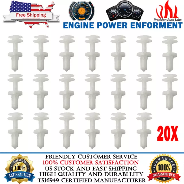 20Pcs Retainer Clip Door Trim Panel Push Type for GMC Chevy C/K 1500 2500 3500