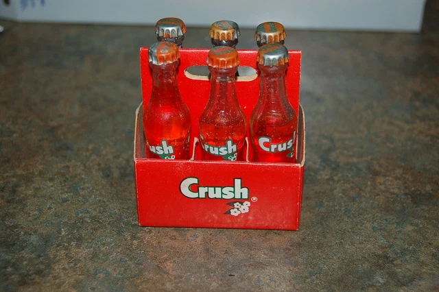 Miniature Orange Crush 6 pack Bottles