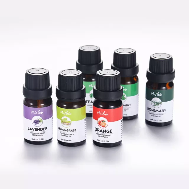 Set regalo 10 ml 100% oli essenziali puri per diffusore umidificatore 6 pz