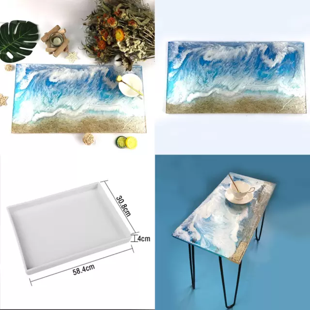 Large River Table Making Silicone Mold DIY Art Epoxy Resin Mold Crafting Tools