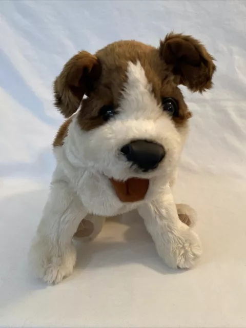 Folkmanis 13” PLUSH JACK RUSSELL TERRIER PUPPY DOG Full Body HAND PUPPET VGC