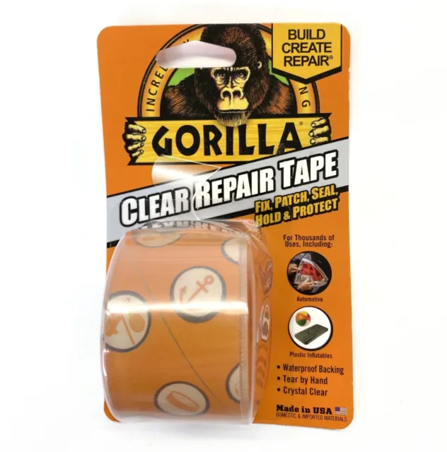 Gorilla Clear Repair Tape Crystal Clear 1.5 in X 15 ft.