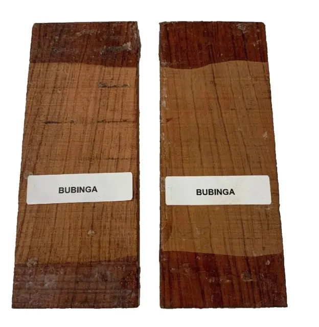 Set Von 2, Bubinga Messer Maßstab / Werkzeug Griff Turning Wood Blank 5 " x 1-1/