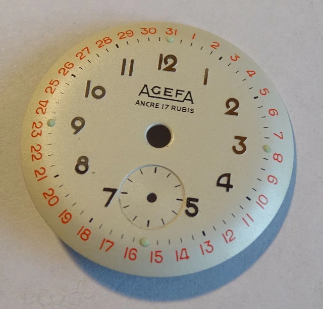 Cadran Horloger Ancien – METAL DECOR BESANÇON – Ancre 15 Rubis Rond