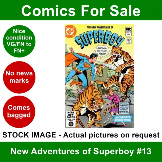 DC New Adventures of Superboy #13 comic - VG/FN+ 01 January 1981