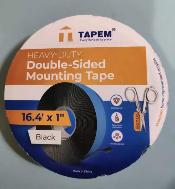 Double Sided Tape Heavy Duty 16.4 Ft X 1" Premium Mounting Tape Acrylic Double S