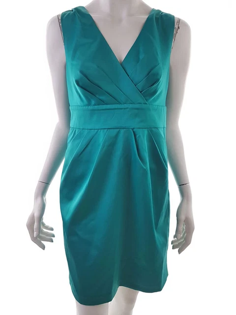 Dunnes T. 40 Turquoise Robe de bal de soirée Sans manches Poches Col en V