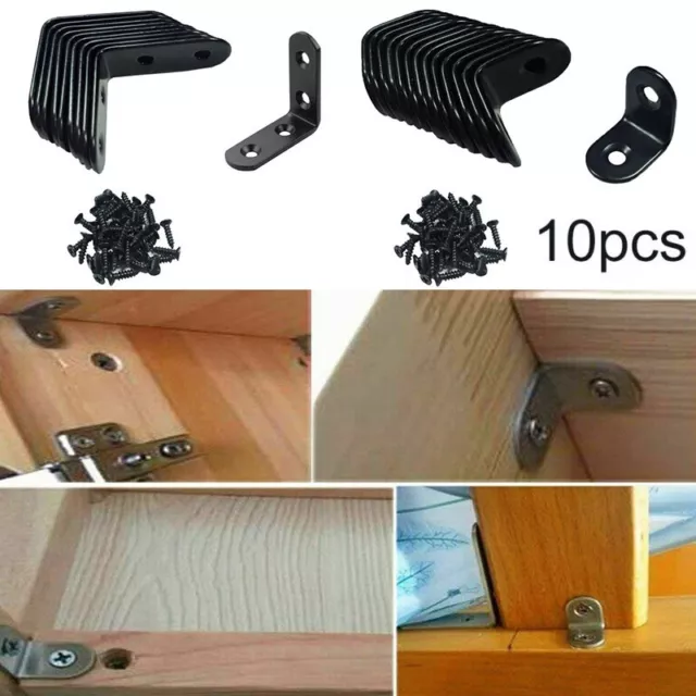 Stainless Steel 90° Right Angle Bracket Corner Brace Joint Shelf Support L Shape