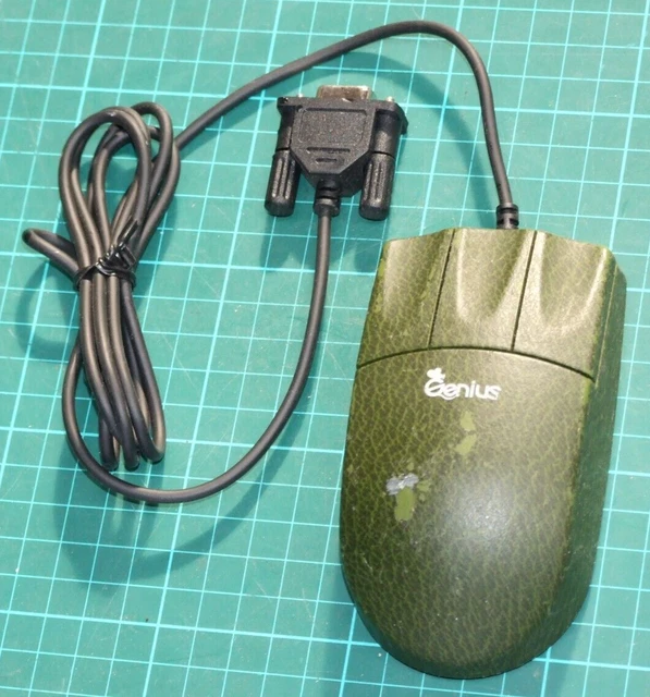GENIUS MYMOUSE SERIAL port compatible 3button vintage computer mouse