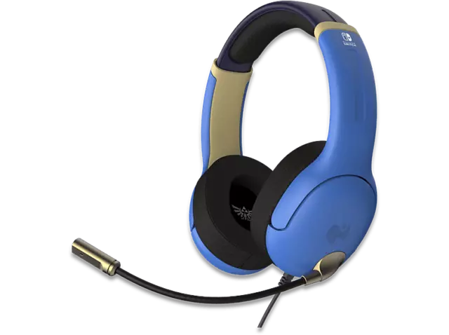 Auriculares gaming-PDP Airlite Wired Hyrule,Cancelación ruido,Para Switch,Azul