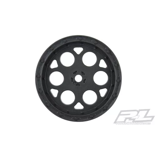 PROLINE  Showtime 2.2" Sprint Car 12mm Hex Front Black Wheels (2) for Dirt Oval