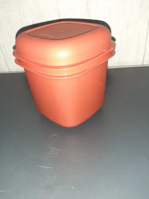 Bol Tupperware vintage orange : récipient de cuisine rétro empilable - France