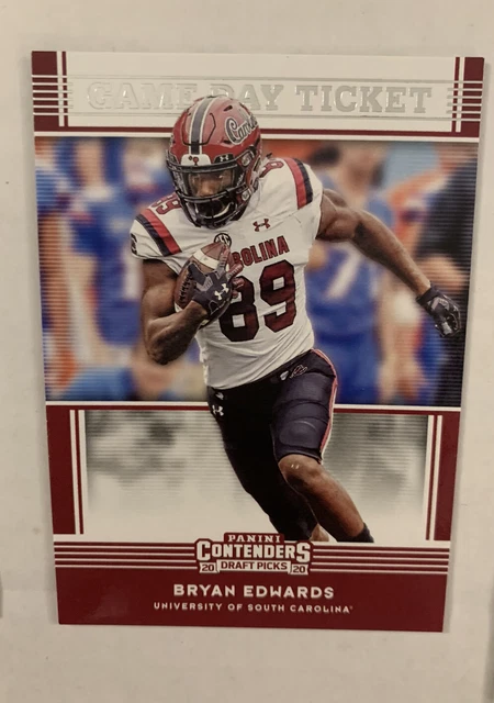 Bryan Edwards 2020 Panini Contenders Draft Picks Game Rookie #27 Football Card