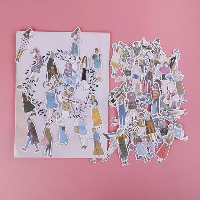 100 piezas/paquete de pegatinas de niñas encantadoras álbum de recortes hágalo usted mismo diario álbumes de cuaderno decoración! SN❤