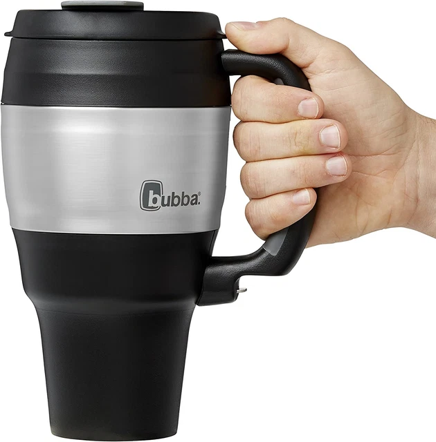 34 Oz Insulated Travel Mug Stainless Steel Thermal Coffee Cup Handle Black USA 4