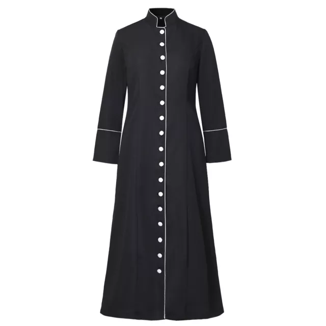 Women Cassock Robe Alb Vestment For Church Costume Christian Clergy