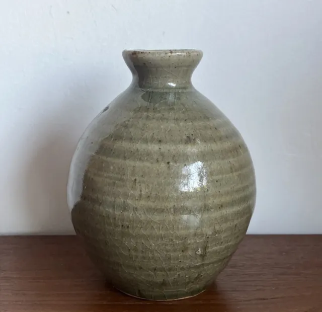 Vintage Michael Leach Yelland Studio Pottery Stoneware Glazed Vase H