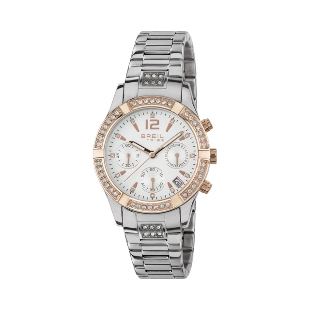 Orologio Breil Tribe C'Est Chic EW0426 Watch Donna Bicolore Oro Rosa Cronografo