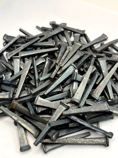1 pound 4 OZ Vintage1-1/2 INCH Square Cut Nails Flat Head - New Old Stock Nails