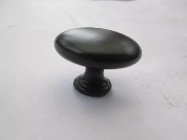 1 X Black Iron Round Kettle Cupboard Cabinet Drawer Kitchen Door Knobs Handles