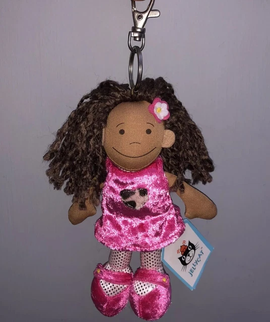 JELLYCAT “I AM Baby Kiki Keyring” Soft Plush Toy Rare Keychain J234