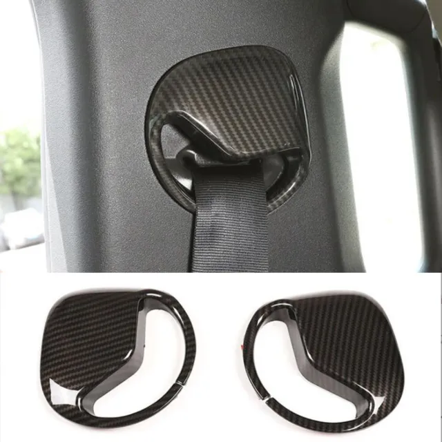 ABS Carbon Seat Belt Buckle Panel Cover For Land Rover Defender 90 110 2020-2022