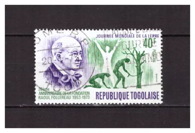 Togo .  N° 763 .   40 F  Bacille De Hansen       Oblitere       . Superbe .