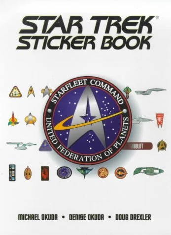 THE STAR TREK STICKER BOOK By Michael Okuda & Doug Drexler **Mint Condition** THE STAR TREK STICKER BOOK By Michael Okuda & Doug Drexler **Mint Condition**