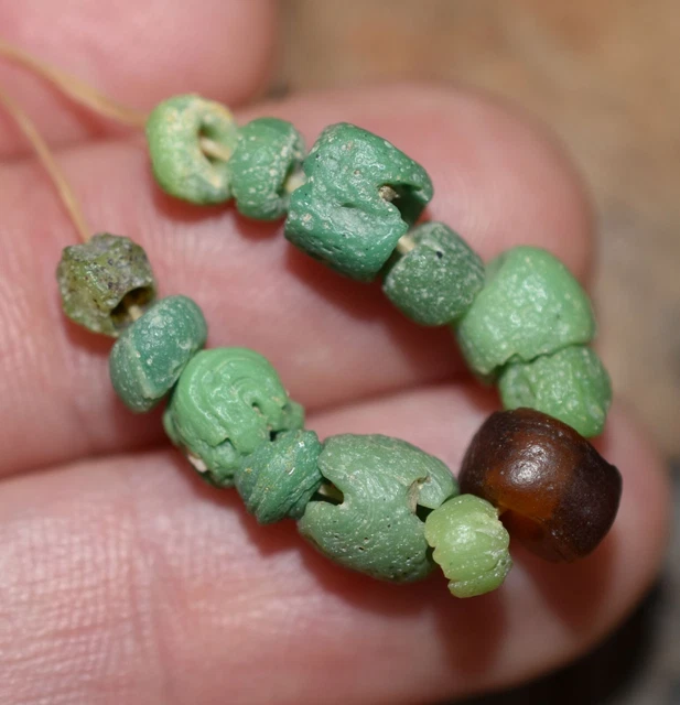 Rare Ancient Glass Excavated Dig Beads Afghanistan Trade Circa 1000 Years Old