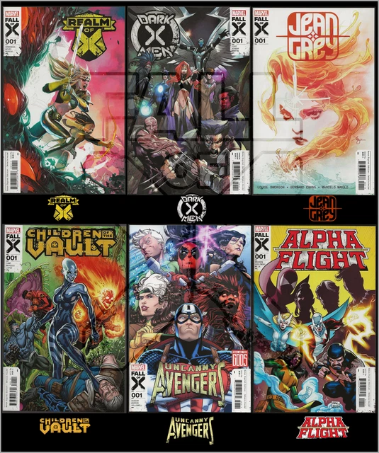 Fall Of X Alpha Flight Dark X-Men Jean Grey Uncanny Avengers #1 Lot Of 6 Nm