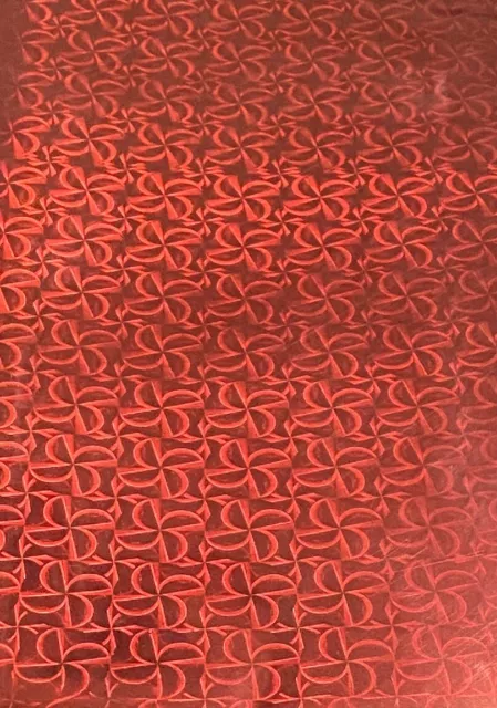 Red Gift Wrap Wrapping Paper Foil Sheets Red Holographic Crafts New Multi X10