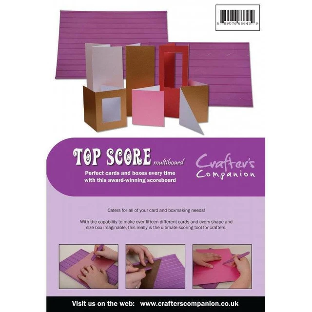 Crafter's Companion Top Score Multi Board Papierhandwerk Karte Scoring Prägewerkzeug
