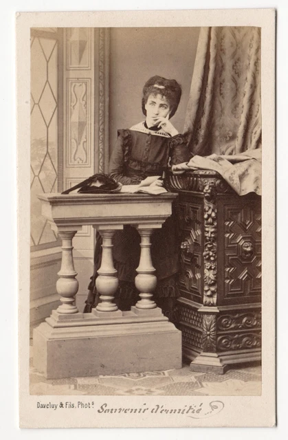CDV 1867 Comtesse G. De Puységur - Carte De Visite Photographique Ancienne - Noblesse - Occasion