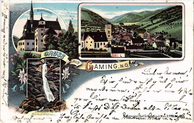 CPA AK Greeting from Gaming Lower Austria Forerunner AUSTRIA (1274719)