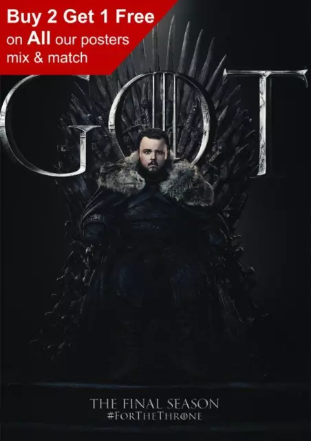 Game Of Thrones The Final Season 8 John Bradley Poster A5 A4 A3 A2 A1