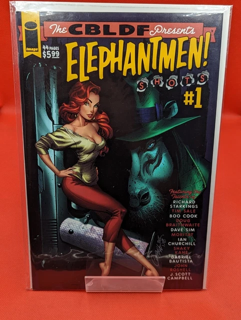 Elephantmen Shots 1 J Scott Campbell JSC Cover VF/NM Comic Book Image CBLDF