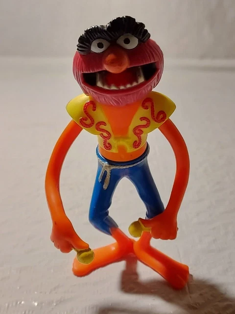 Vintage 1976 Fisher Price Muppets Animal PVC Drummer