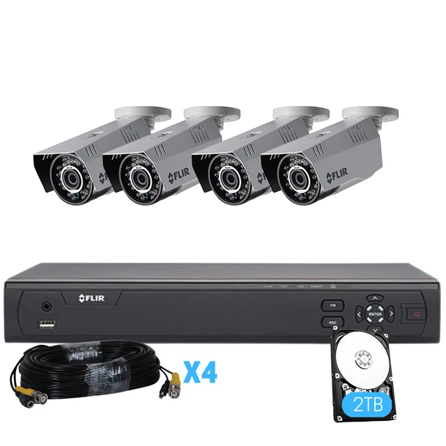 Flir Digimerge MPX Wired Home Security Camera System,4 Ch 2TB DVR, 4xCams(M.Ref) Flir Digimerge MPX Wired Home Security Camera System,4 Ch 2TB DVR, 4xCams(M.Ref)