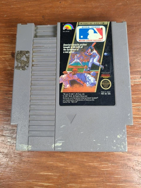 Major League Baseball MLB Cartridge (Nintendo NES, 1988) Tested + Working ONLY
