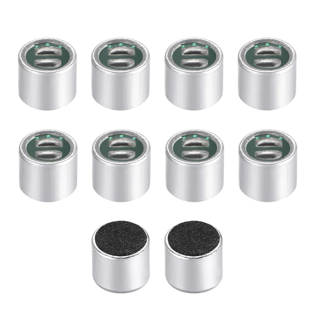 60dB Electret Microphone 6mx5mm Cylindrique Condenseur MIC Joint pour PCB 10Pcs